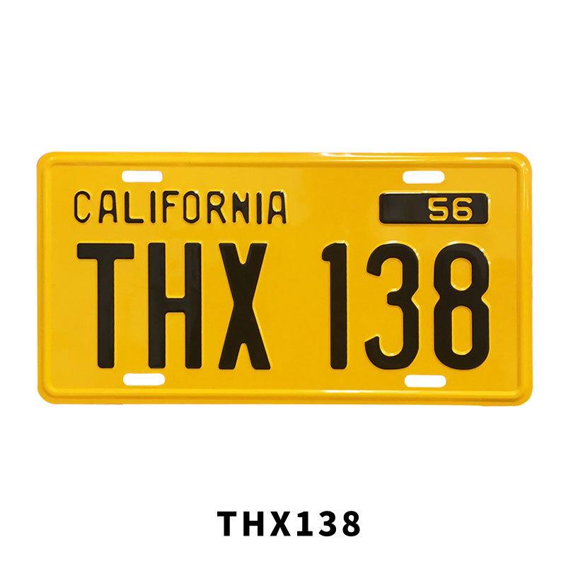 （作ります！）アメリカン・インテリア・プレート（車ナンバー 3列 4580円） ムービー ライセンスプレート ナンバープレート CM PLATE CMプレート