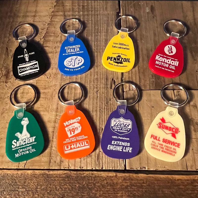 CHAMPION LUCAS STP Sinclair SUNOCO PENNZOIL U-HAUL Kendall Rubber Key Ring ラバーキーホルダー サドルキータグ キーリング アメリカン雑貨 小物 グッズ｜n2style｜10