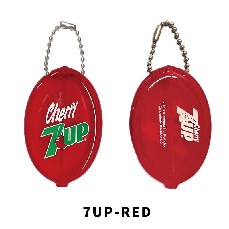 7UP セブンアップ GREEN RED 小銭入れ ラバー コインケース