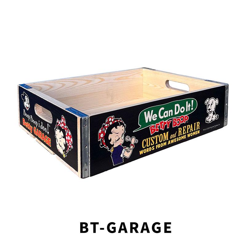 ウッドクレート WOODEN CRATE Betty Boop GARFIELD RAISIN PEANUT 木箱 木製 収納 陳列 ガレージ ...