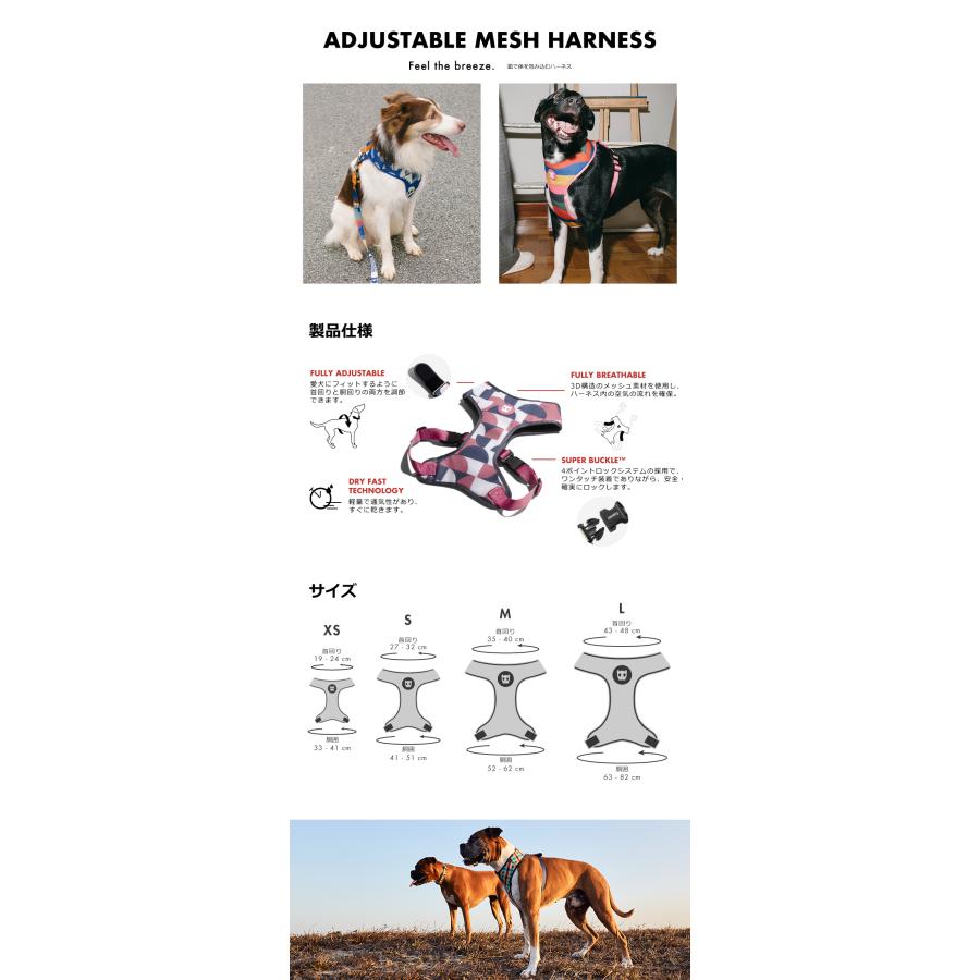 2023 ハーネス Sサイズ アジャスタブル ZEE DOG ジードッグ zeedog