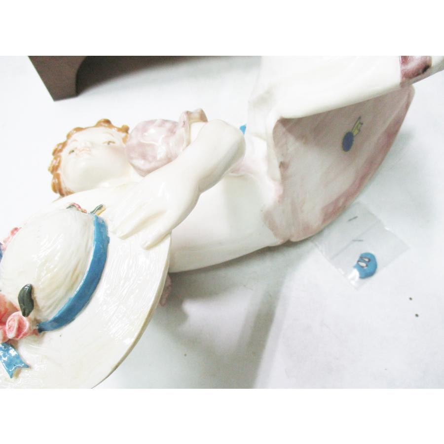 ☆とちぎ屋！Italy製【Demain】ドマン 陶磁器 横たわる少女
