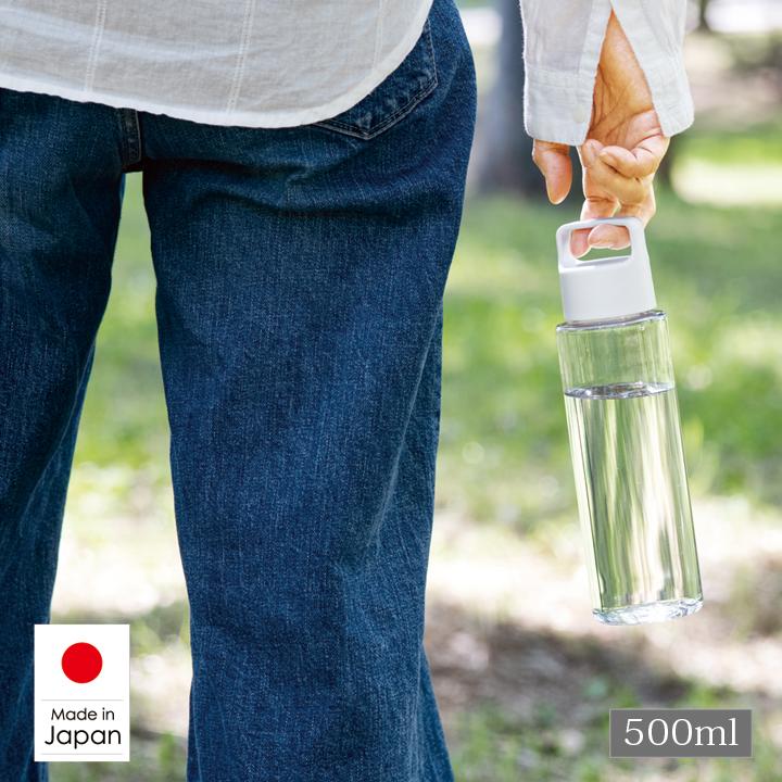 ハンディクリアボトル500ml ハンドル付きで携帯に便利なクリアボトル