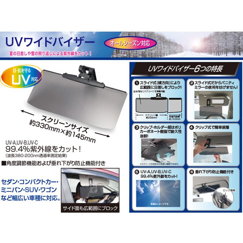 99.4%紫外線をカット！ UV ワイドバイザー MIクリエーションズ MONOMAX