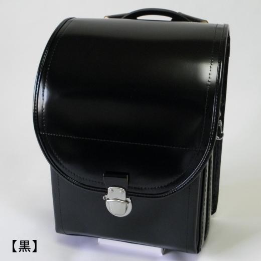 牛革半かぶせランドセル｜持ち手付｜革｜本革｜黒・赤・チョコ