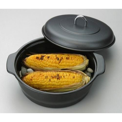 焼き芋器 高木金属 ホーロー石焼いも器 ほくほく石焼き芋鍋 Ih対応 24ｃｍ Ha ｉｙ24n さつまいも 天然石1 1kg付 送料無料 大阪なにわの 鍋工房 通販 Yahoo ショッピング