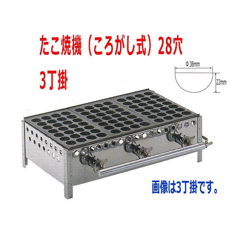 爆安セール たこ焼き器 業務用 たこ焼機 ころがし式 ガス台付 28穴 3丁掛 大阪なにわの 鍋工房 通販 Yahoo ショッピング 安いそれに目立つ Www Skylanceronline Com