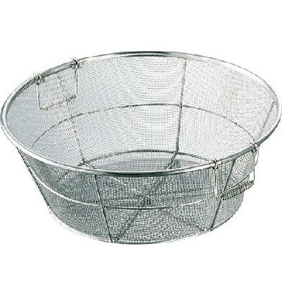 弁慶　18-8　手付揚げザル　55cm　荒目