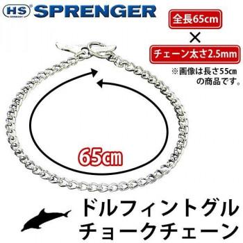 ドルフィントグルチョークチェーン　Herm Sprenger　ハームスプレンガー　65cm×2.5mm |  | 01
