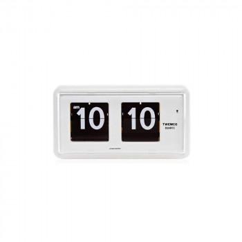 TWEMCOトゥエンコ QT-30置き掛け時計 Wall&Clock White TWEMCO(トゥエンコ) 置き・掛け兼用 パタパタ時計 QT-30 ホワイト