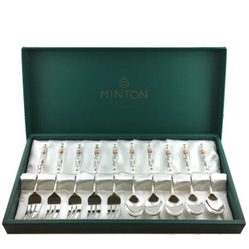 ミントン　ハドンホール　ティーパーティセット MINTON ミントン ハドンホール ティーケーキ10pcsセット 銀仕様