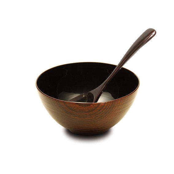 漆器 食洗機対応 なちやオリジナル 4.5 自在椀 欅 天然木 : なちや