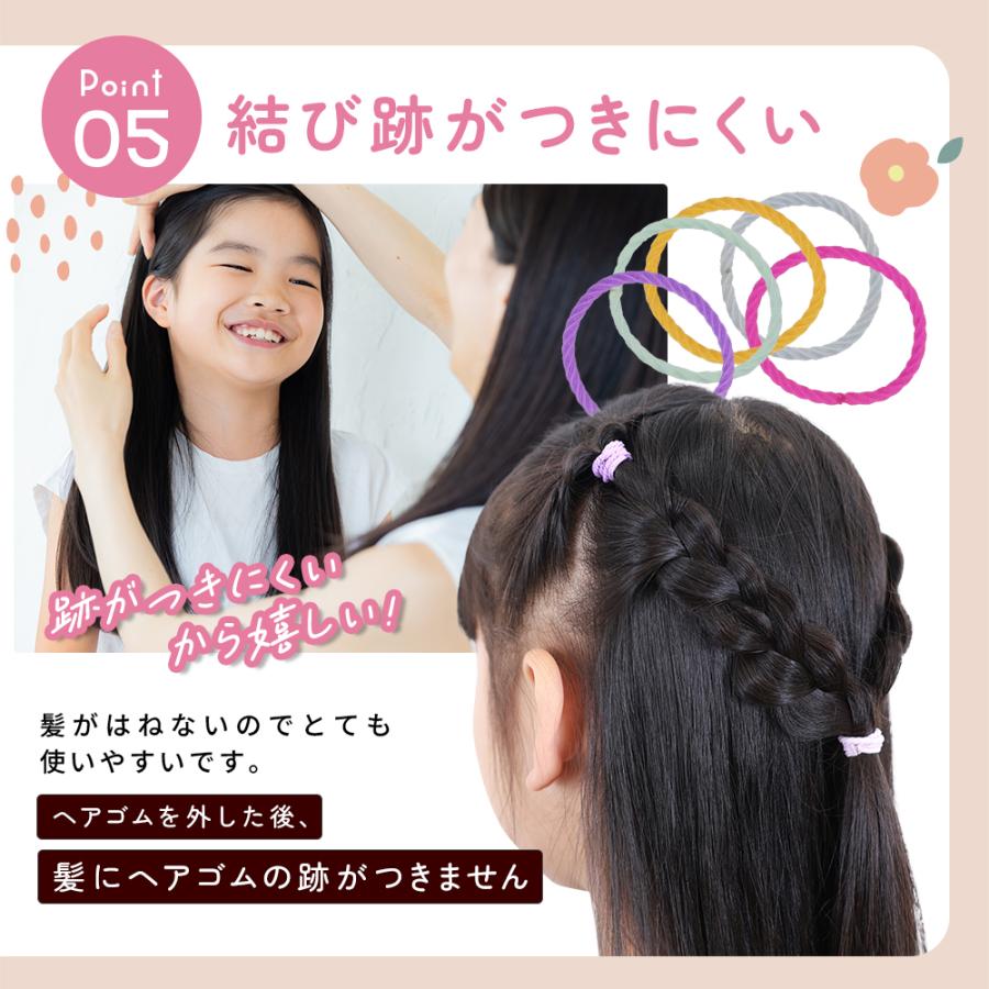 ヘアゴム 子供用 キッズ 100本 3cm 髪ゴム 子供 ベビー ネジネジ