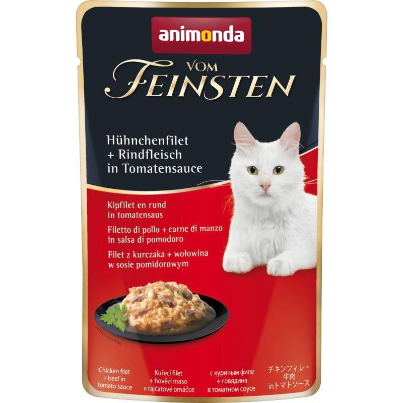 最短賞味2027.8・アニモンダ 猫 フォムファインステン パウチ チキンフィレ・牛肉・トマトソース50g 83687全年齢猫用一般食ANIMONDA正規品 | アニモンダ | 03