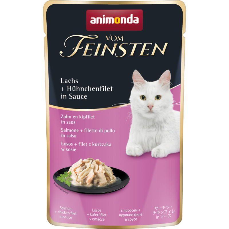 最短賞味2027.8・アニモンダ 猫 フォムファインステン パウチ サーモン・チキンフィレ50g 83689全年齢猫用・一般食 ANIMONDA正規品 | アニモンダ | 03