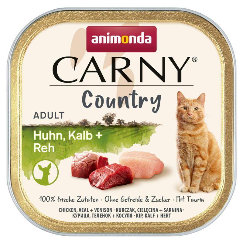 最短賞味2027.12・アニモンダ 猫用 カーニー カントリー 鶏・子牛・鹿 100g 83844成猫用キャットフードANIMONDA正規品 | アニモンダ | 01