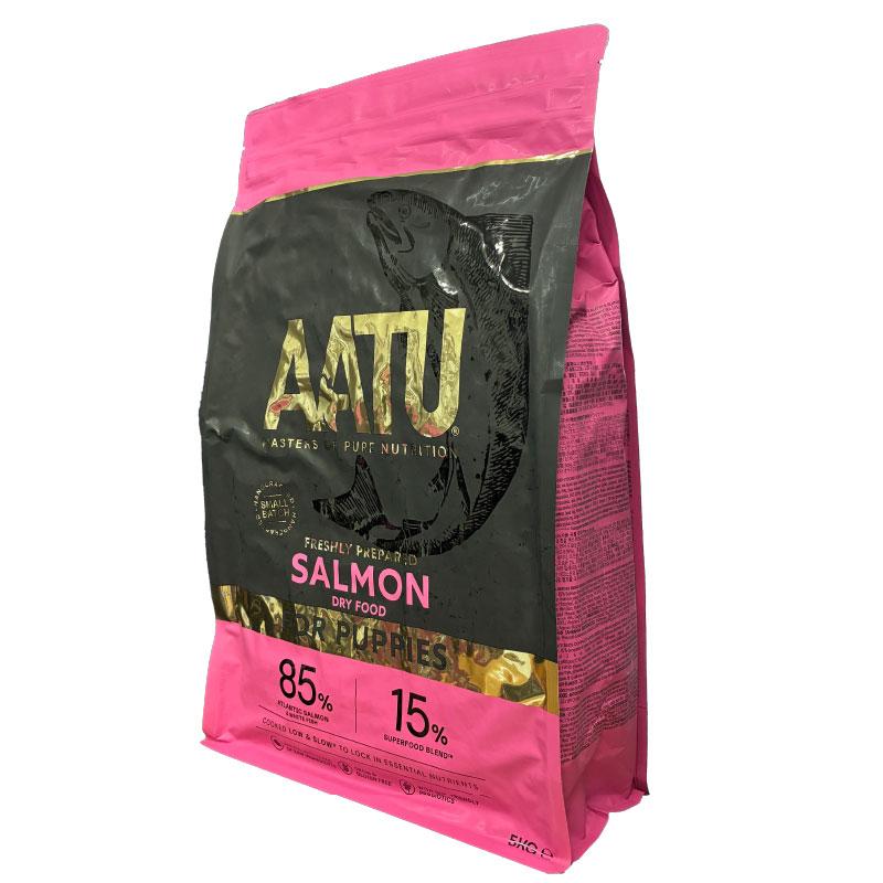 おまけ付き！最短賞味2027.1.14・リニューアル品アートゥー パピー サーモン 5kg 仔犬用ドライ 穀物不使用グレインフリー ドッグフード AATU 正規品 aa13057 | アートゥー | 02