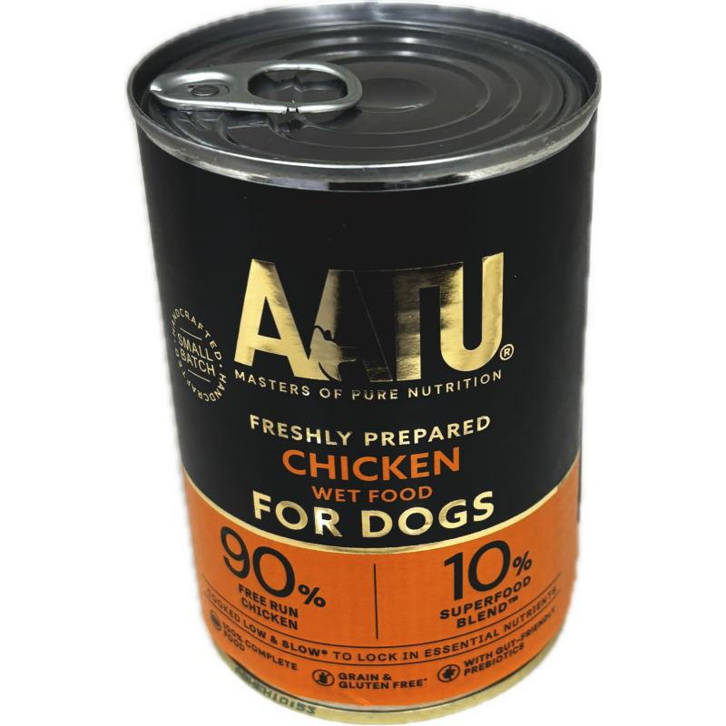 最短賞味2028.9・AATU アートゥー 90％チキン 400g缶 成犬用ウェット グレインフリー総合栄養食ドッグフード 正規品 aa13491 | アートゥー | 02