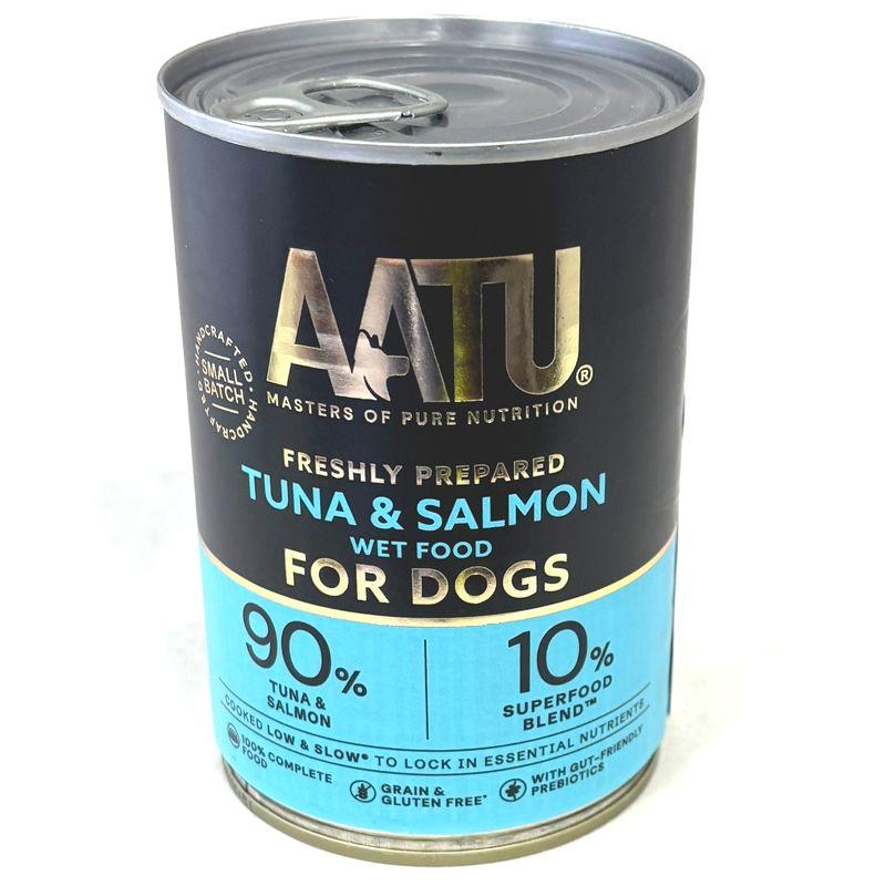 最短賞味2028.9・AATU アートゥー ツナ＆サーモン 400g缶 成犬用ウェット 総合栄養食 正規品aa14887 | アートゥー | 02