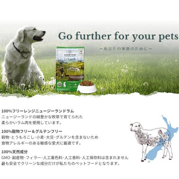 最短賞味2027.11.30・アディクション 犬 ル・ラム 500g 全年齢犬用グレインフリードッグフード ADDICTION正規品add11298 | YKエンタープライズ | 04