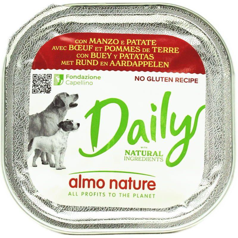 最短賞味2027.6・アルモネイチャー 犬 デイリーメニュー 牛肉とポテト入り 100g ald223成犬用ウェット総合栄養食 正規品 | アルモネイチャー | 01