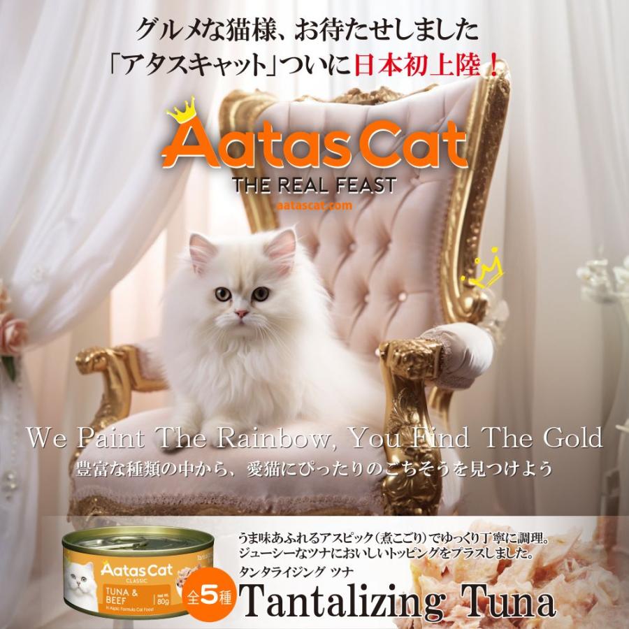 SALE・20％off最短賞味2028.5・アタスキャット タンタライジング ツナ＆ビーフ80g 全年齢猫用一般食ata30303 | Aatas Cat | 05