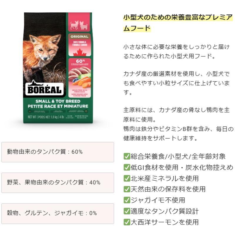 NEW 最短賞味2027.4.27・ボレアル 犬 オリジナル ダック 小粒1.8kg全年齢犬用ドッグフードBOREAL正規品bor09844 |  | 02