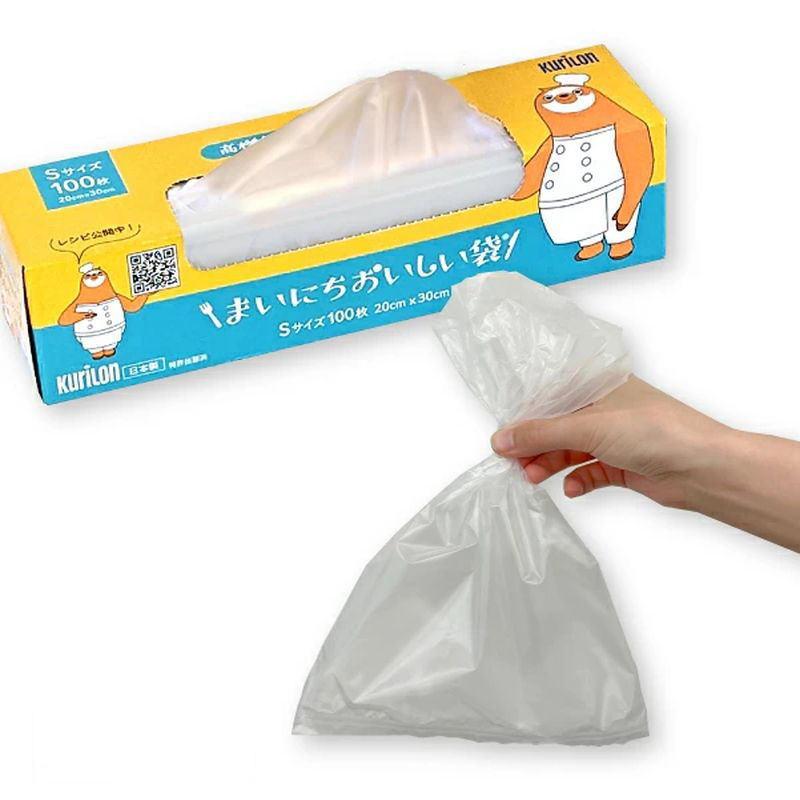 驚異の防臭袋モフ まいにちおいしい袋 Sサイズ１0０枚入 食品保存調理用 サイズ：20cm×30cmクリロン化成bos79953 | クリロン化成 | 01