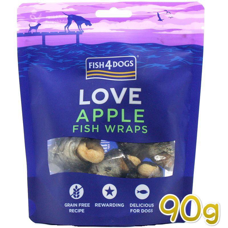 最短賞味2027.5・フィッシュ4ドッグ アップルラップ 90g 犬用おやつFISH4DOGS正規品f4d24266 | フィッシュ4