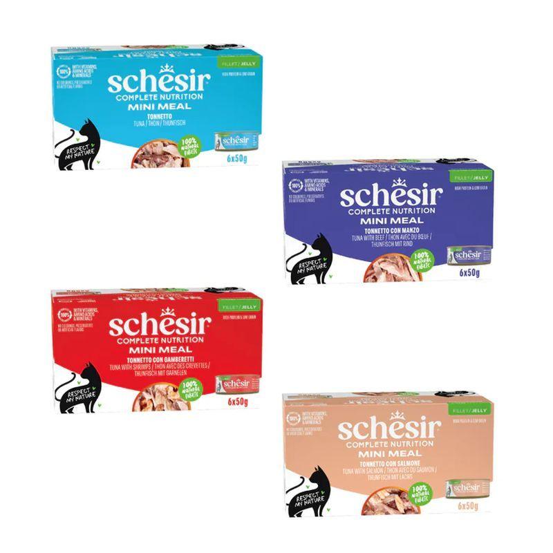 NEW 最短賞味2029.1・シシア 猫 ゼリータイプ ツナwithサーモン50g×6個パック scc11250成猫用総合栄養食キャットフードSchesir正規品SALE | シシア | 06