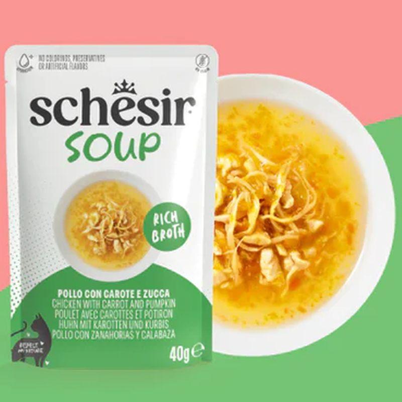 NEW 最短賞味2029.3・シシア 猫 スープ チキン with キャロット ＆ パンプキン40g scc25408全年齢猫用一般食キャットフードSchesir正規品SALE | シシア | 01