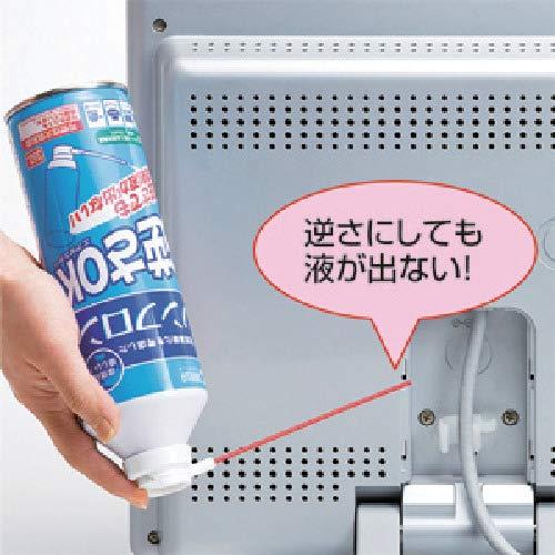 サンワサプライ エアダスター2本セット(逆さ使用OK・ノンフロンタイプ) CD-31SET|nacio-life|02