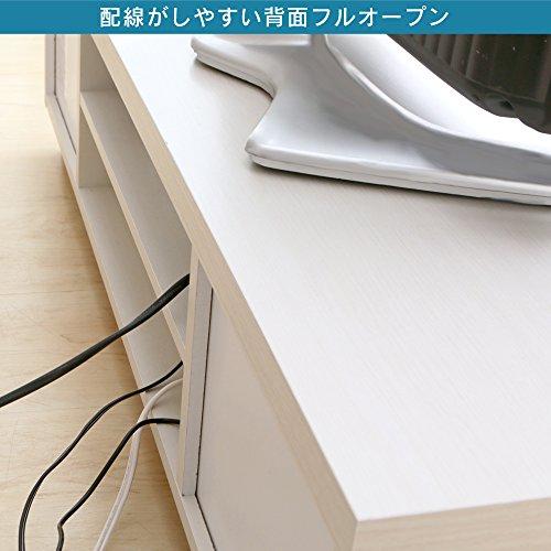 ショッピング日本 【26-43型推奨】 アイリスオーヤマ テレビ台 テレビボード ローボード 幅100cm 奥行38.8cm 高さ28.2cm 24型 26型 3