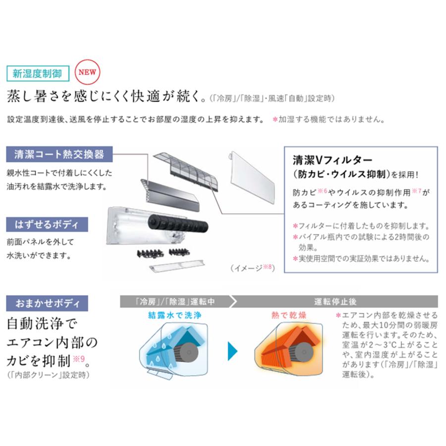 霧ヶ峰 三菱 エアコン MSZ-GV2225 W MSZ-GV2225W 単相100V 8畳 GV