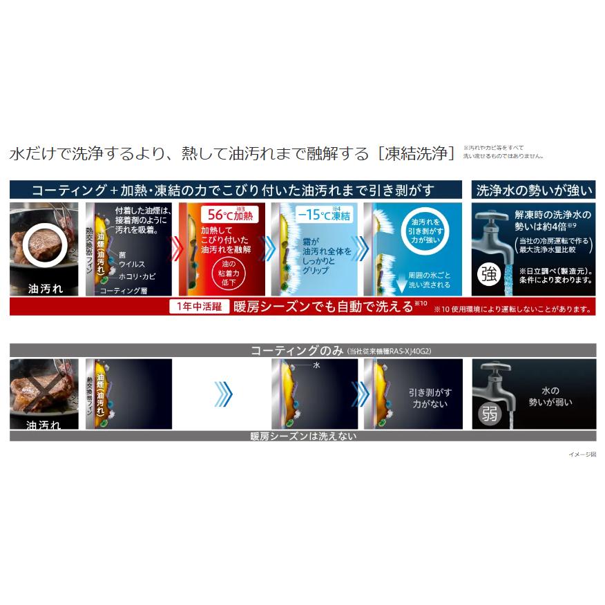白くまくん 日立 HITACHI エアコン 20畳程度 RAS-XJ6325D-W