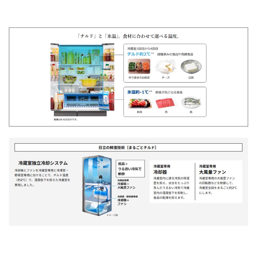 日立（HITACHI） 冷蔵庫 省エネ 観音開き R-HWC49Y-N RHWC49YN 6ドア