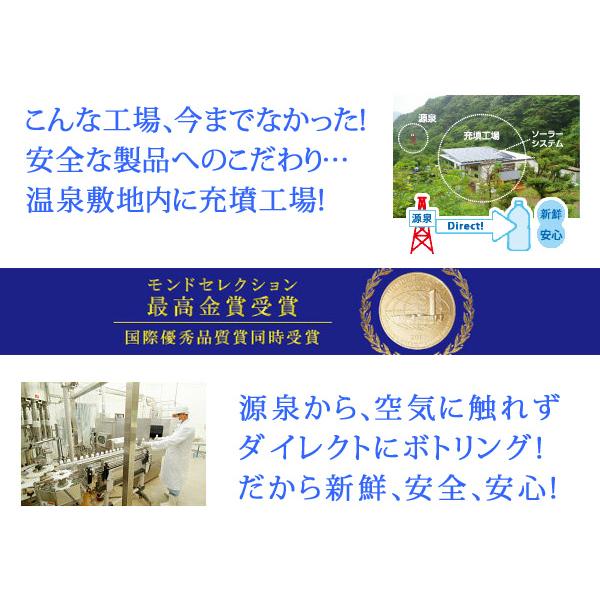 観音温泉水 500ml×24本入り×2箱=計48本 2ケース ミネラルウォーター ペットボトル 飲む温泉 シリカ水 天然水 断水 備蓄用 定期購入対応｜nacole｜05