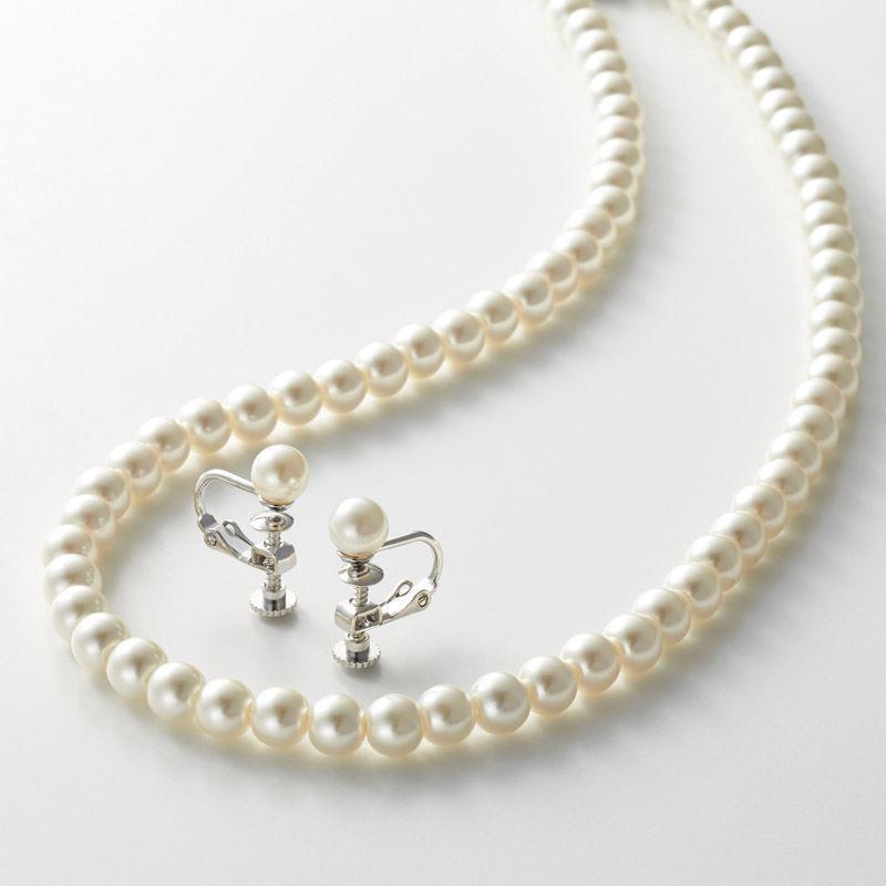 有名人芸能人 パールネックレス イヤリング グレー 1161 日本製 指輪 アクセサリー 内祝い 結婚内祝い 出産