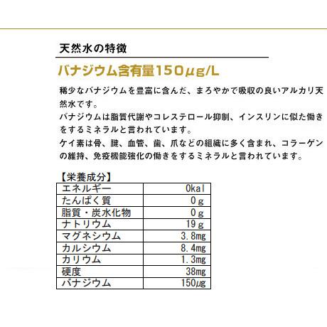 富士山のバナジウム水150 500ml 48本 2箱 セット プレミアム天然水 断水対策 備蓄用 国産ミネラルウォーター 軟水 ペットボトル｜nacole｜02