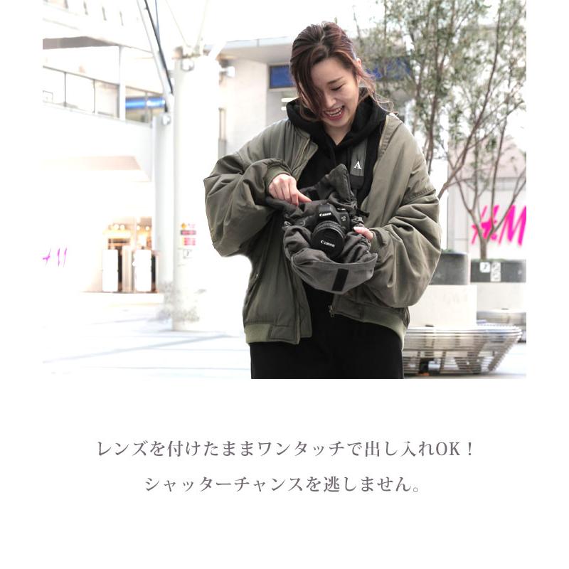 カメララップ　レンズを付けたまま一眼レフを収納&持ち運び カメラバッグ ショルダー ネコポス不可 ナコル |  | 06