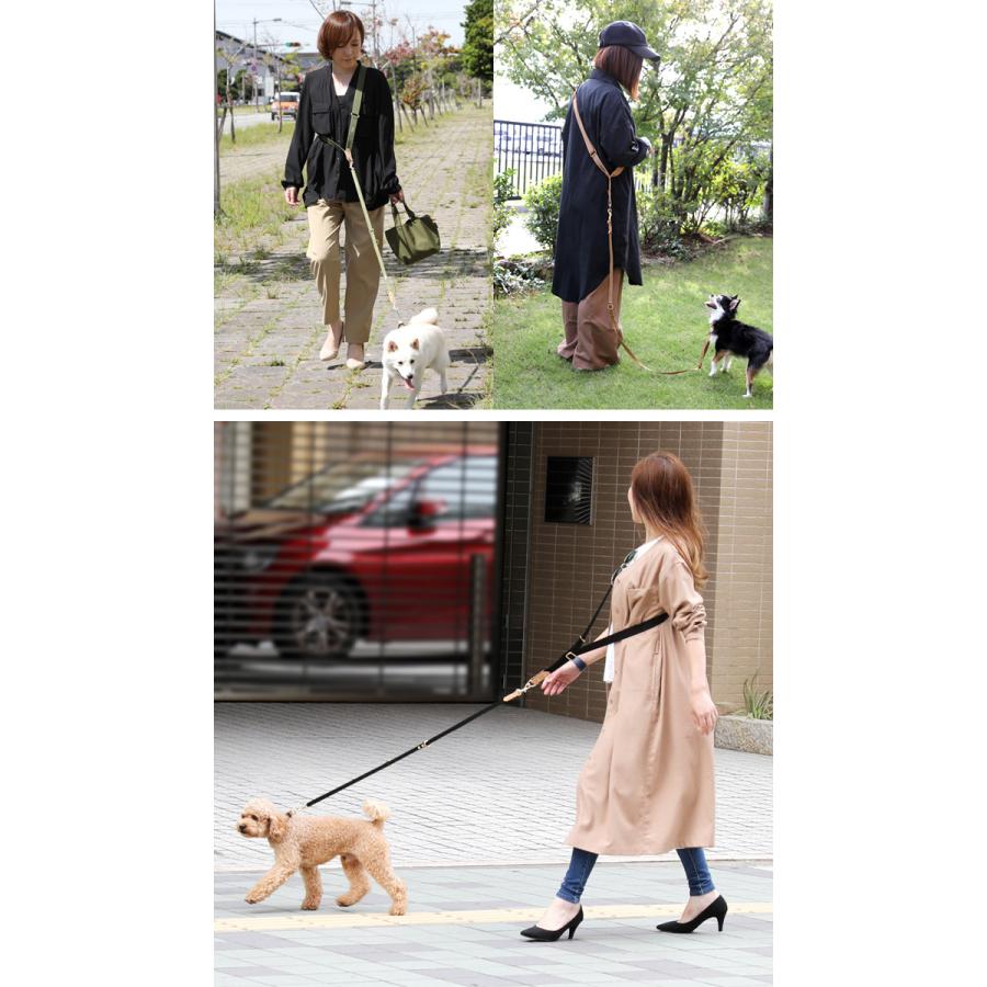 送料無料 ショルダーリード 犬 犬用 小型犬 肩掛け 多頭飼い 多頭用 お出かけ 散歩 ハンズフリー 日本製 ナコル |  | 09