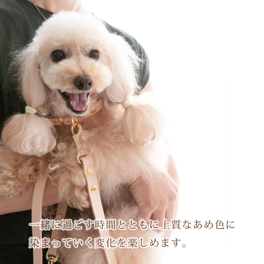 お名前無料刻印 犬 首輪 犬用  レザー 本革 ヌメ革 小型犬 中型犬 名入れ  犬の首輪 おしゃれ 日本製 ナコル |  | 03