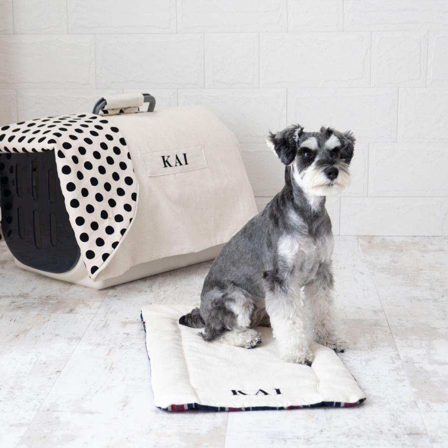 名入れ無料 オールシーズン キャリーケース マット クレート用マット 日本製 ペット 犬 猫 お出かけ おしゃれ かわいい ネコポス不可 ナコル |  | 09