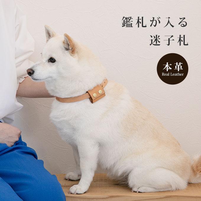 ベーシックデザイン 本革製 鑑札が入る 迷子札 ブラブラしない ネームタグ 名入れ 鑑札入れ 鑑札ケース ネームプレート ペット 犬 猫 軽量 日本製 ナコル |  | 01