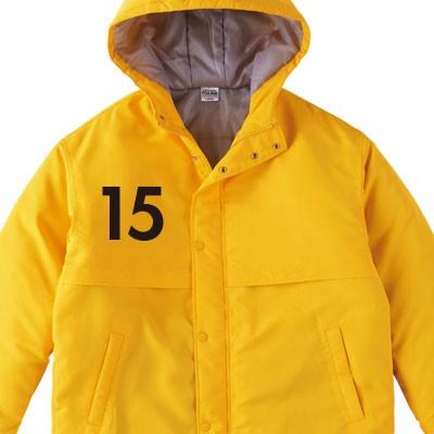 ベンチコート ナンバープリント (230abc-no) オリジナル デザイン 背