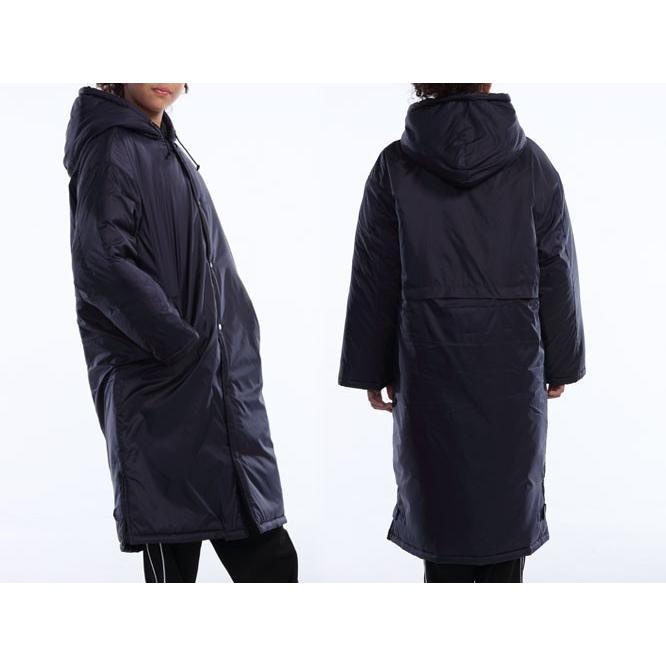 ロング中綿ベンチコート ナンバープリント(p6990-no) オリジナル