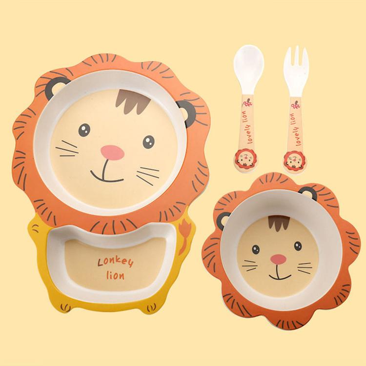 子供 食器セット 仕切り皿 お子様ランチプレート スプーン フォーク ベビー食器 赤ちゃん 離乳食 ランチ皿 キッズプレート 保育園 幼稚園 激安アウトレット