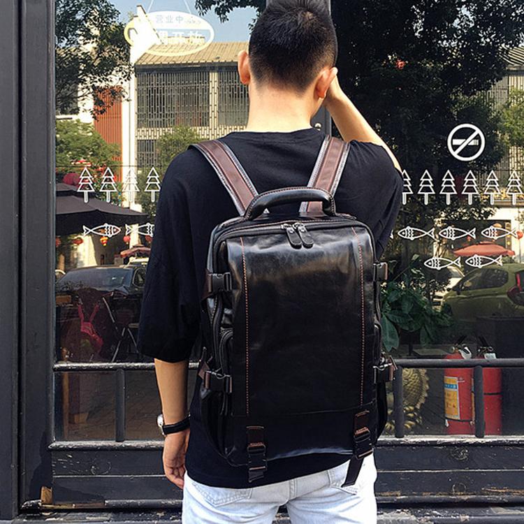 リュック メンズ リュックサック 本革 牛革 デイパック ビジネス バックパック レザー 通勤通学 旅行 出張 アウトドア 自転車鞄 カバン 男女兼用 Backpack024 なでしこ商事 通販 Yahoo ショッピング