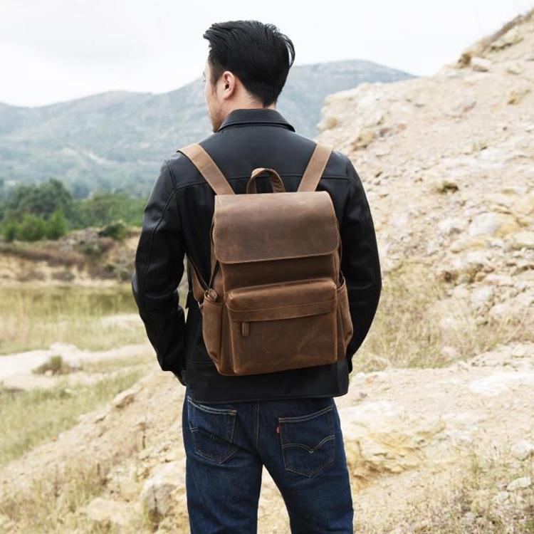 リュック メンズ 自転車鞄 リュックサック 本革 牛革 デイパック リュックサック デイパック ビジネス バックパック レザー レザー 通勤通学 出張 旅行 なでしこ商事 カバン Backpack041 アウトドア 男女兼用 自転車鞄 店舗良い人気殺到