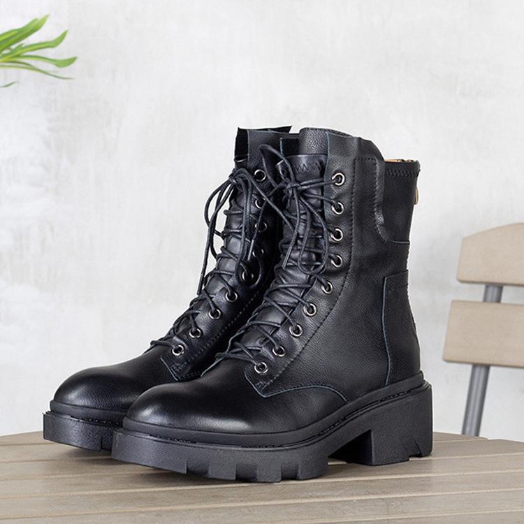 レディース ロングブーツ 太ヒール ブーツ ワークブーツ ミリタリーブーツ レディースファッション 靴 レディースブーツ ミリタリーブーツ マウンテン ブーツ 太ヒール おしゃれ ボア付き 牛革 なでしこ商事 欧米風 Y Wmsbb315 純正割引品の